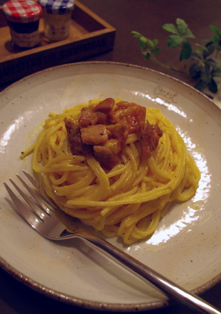 コクうま♡照焼きカルボナーラ_f0168317_1737970.jpg