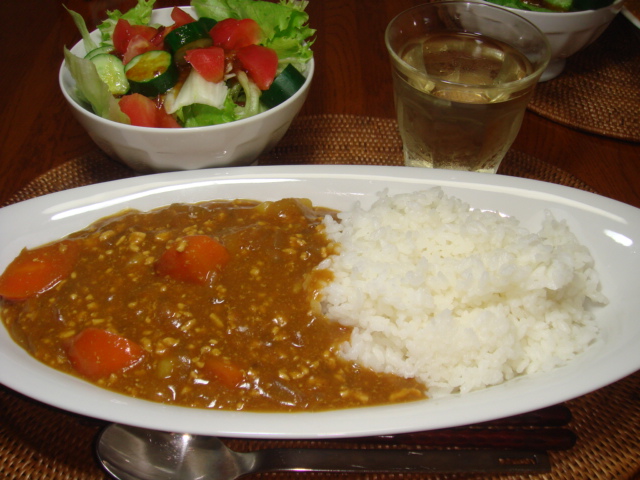 しずやのひき肉カレー￥５５０_a0150680_05179.jpg