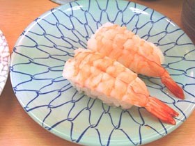 回転寿司屋さんで海老(笑)_e0005690_8462615.jpg