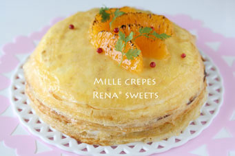 6月sweets lesson menu* 　mille crepes* _b0162504_21411916.jpg