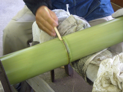 竹の油抜き Bamboo Art Life