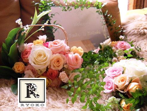 Wedding:Welcome Board\'s Flower _c0128489_15522037.jpg