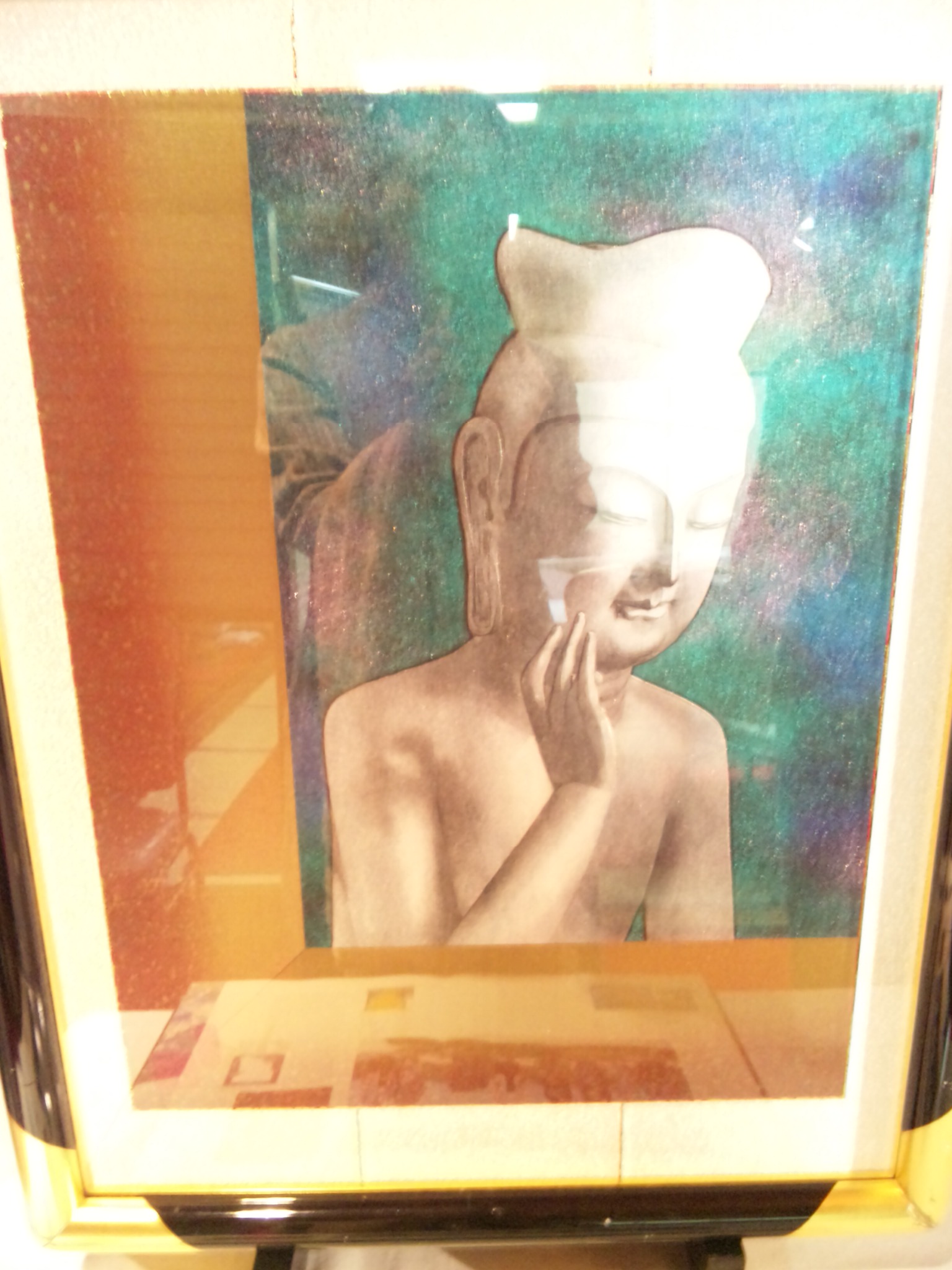 ふくろう絹織物☆ユネスコ作家　藤林徳扇　作　絵画 ふくろう絹織物☆ユネスコ作家 藤林徳扇 作 絵画