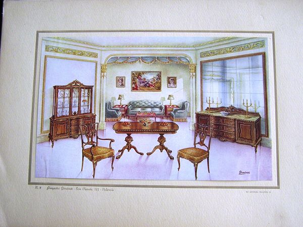 昔のインテリアの絵　　　Laminas de interiorismo antiguo_b0064411_5343859.jpg