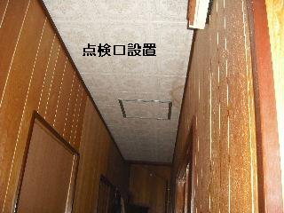 雨漏り点検口と女仕事人Aさんの塗装作業_f0031037_20324824.jpg