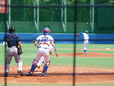 5月25日 東都大学野球2部 青学大対東農大 強豪捕手小池翔大_b0166128_9281251.jpg