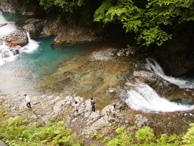 群馬県天然記念物 四万温泉入口 甌穴_c0175742_23181515.jpg