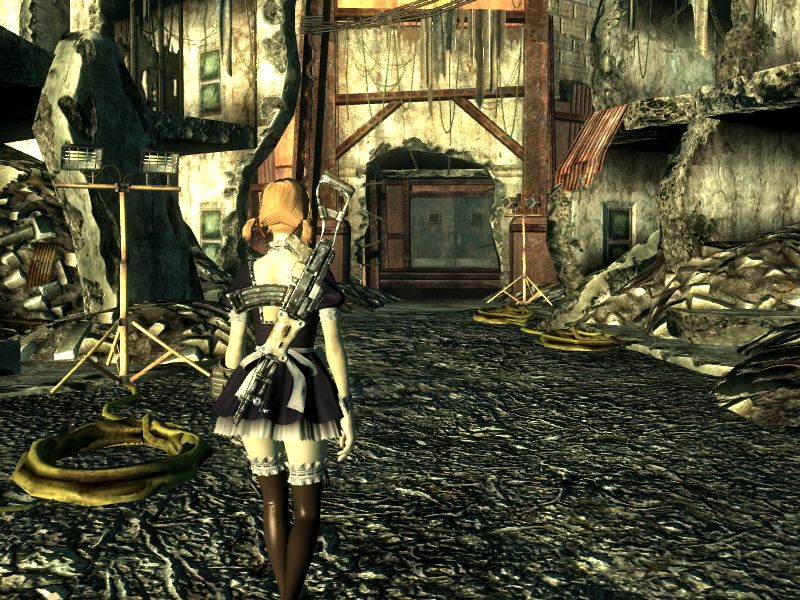 Fo3プレイ日記 Rad42 リバティ プライム 出撃 Monochrome 白と黒の世界