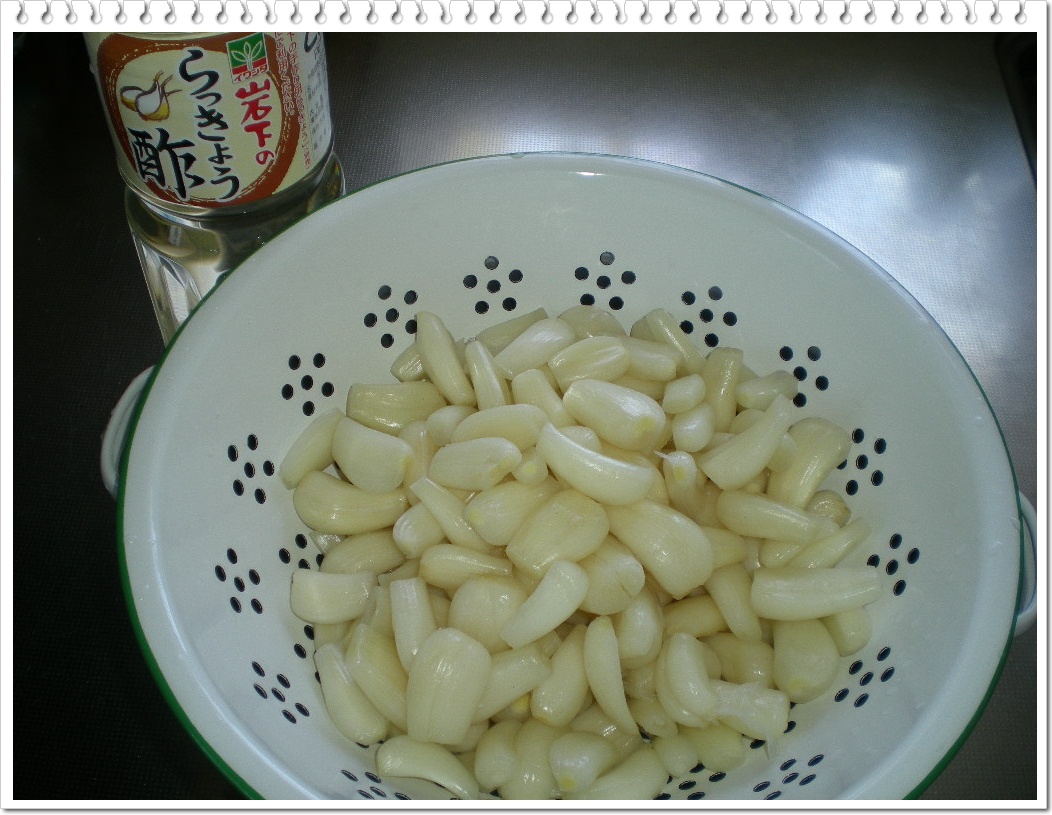 2010年6月4日(金)らっきょう漬けたよ~!_f0060461_830139.jpg