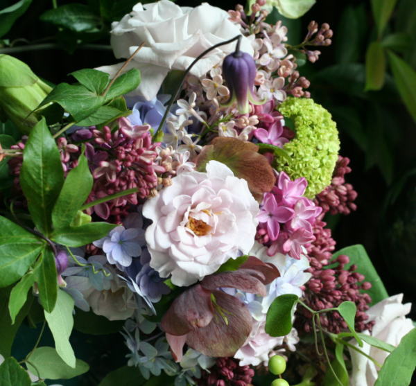 シェ松尾松濤レストラン様の装花　　6月　紫と緑_a0042928_21575452.jpg