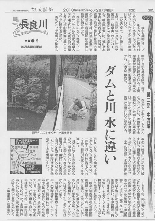 長良川市民学習会の調査、読売新聞連載「長良川」に_f0197754_051632.jpg