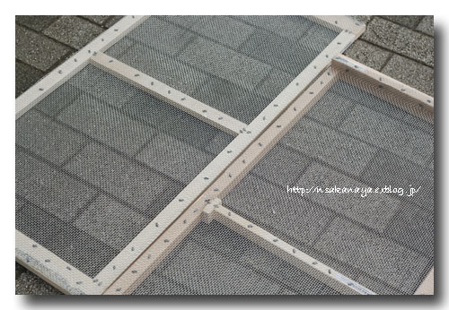自家製 干物用の 干し網 を作りました ....... D . I . Y .  ☆ Do It Yourself ♪_d0069838_1159343.jpg