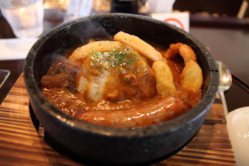 深川道の駅でソーセージカレー きょうこのひとりごと