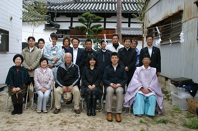 地鎮祭　＆　着工式　＆　上棟式　＆　構造見学会　＆　工場見学会_f0188225_1284564.jpg