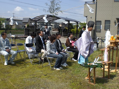 地鎮祭　＆　着工式　＆　上棟式　＆　構造見学会　＆　工場見学会_f0188225_17262270.jpg