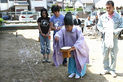 地鎮祭　＆　着工式　＆　上棟式　＆　構造見学会　＆　工場見学会_f0188225_17493889.jpg