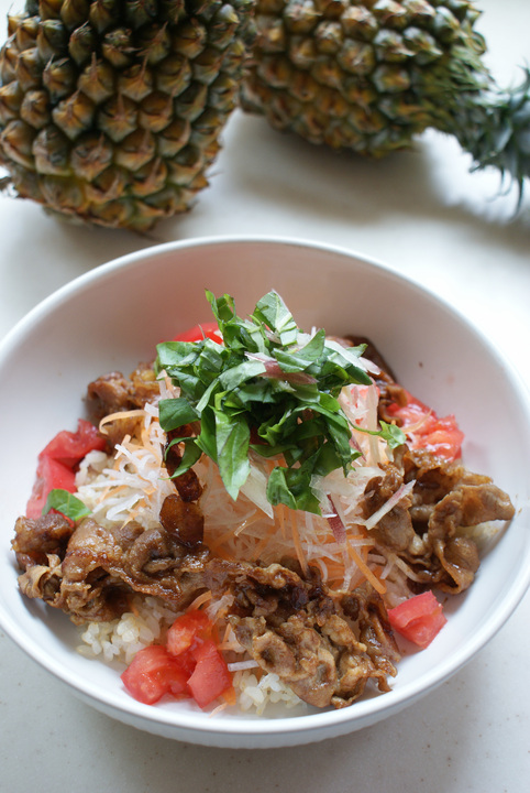 【ビビンバ風さっぱり丼♪】_f0208017_1151874.jpg