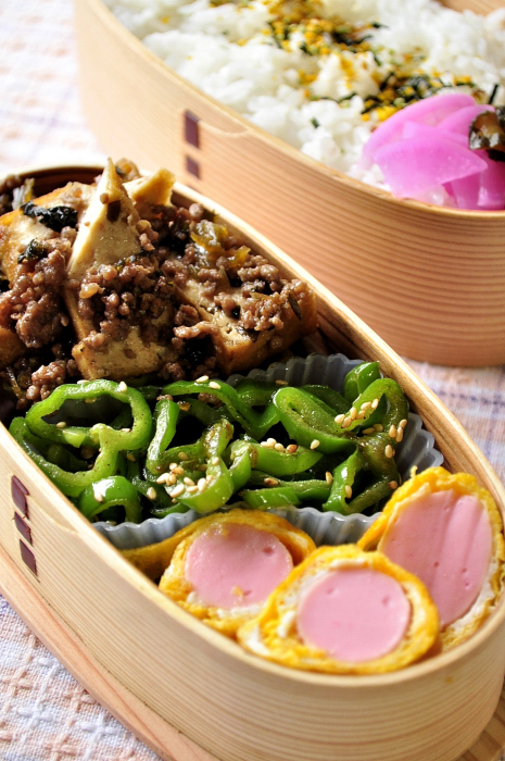 高菜豆腐のお弁当_b0171098_7355215.jpg
