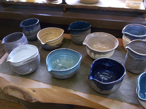 片口酒器いろいろ のぼり窯 窯元の日々 片口酒器いろいろ のぼり窯 窯元の日々