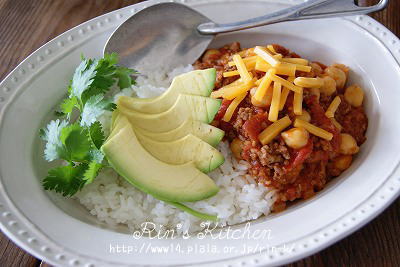 ひよこ豆のメキシカンそぼろ丼Ｒｅｃｉｐｅ☆_f0137343_17532284.jpg