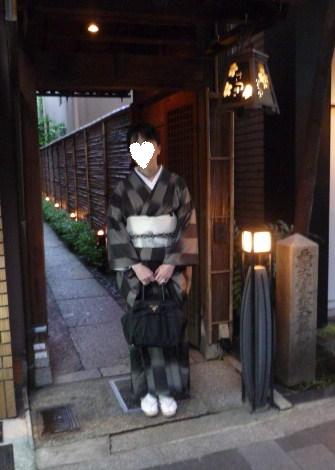 梅雨の晴れ間に、着物で鴨川納涼床へ。_f0181251_1624123.jpg