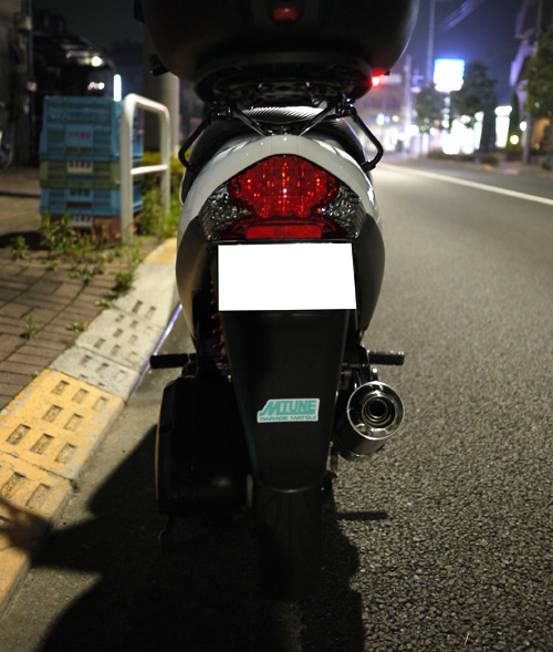 続】アドレス V125G 武川 サイレントボンバーマフラー : zesta E style