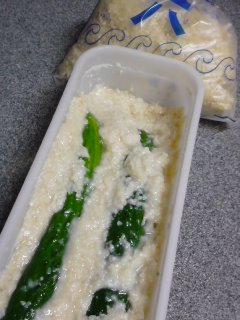 三五八漬けと・・・ひじきともやしの塩炒め。_f0177295_1413929.jpg