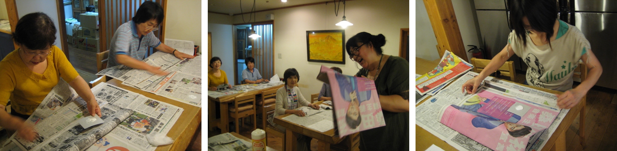 楽しくエコ!! 新聞バッグつくり_b0093221_21305756.jpg