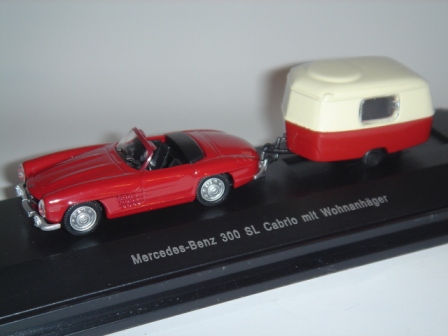 1/87 Schuco Mercedes-Benz 300SL Roadsteer with Caravan_c0130464_6172863.jpg