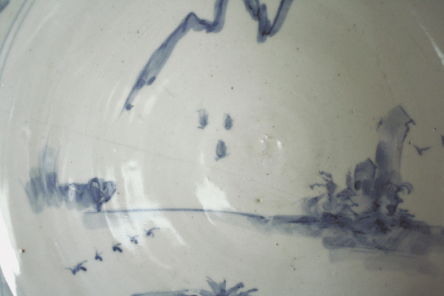 加藤静允さんの初期伊万里写し山水図大鉢 : 青蓮亭日記