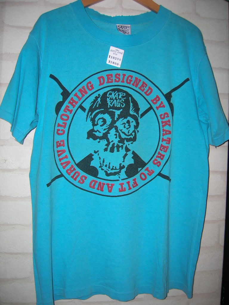 ユーズド 90年代 SKATE RAGS スケート ラグス Tシャツ（s-l400