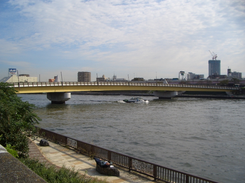 桜橋 隅田川に架かる珍しいｘ字形の橋 なんだか知らないけど橋が好き