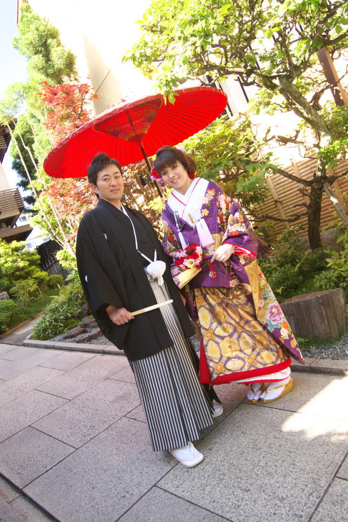 新郎新婦さまからのメール　扇ブーケ　平安神宮_a0042928_01552.jpg