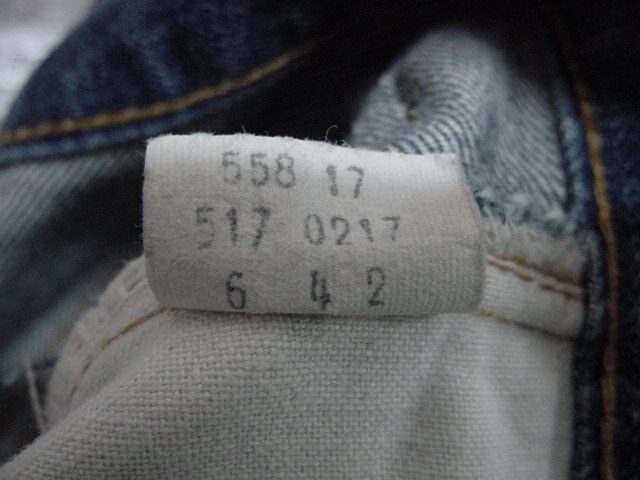 LEVIS 517 シングルステッチ。。_b0176684_178534.jpg