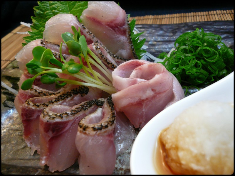 イサキの刺身 焼霜造り 魚と野菜と私と和ノ香