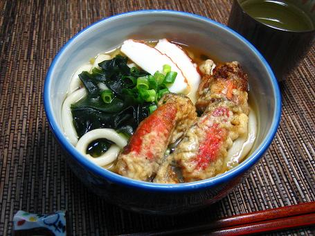 穴ジャコ（乙シャコ）天ぷらうどん♪_f0175403_19574678.jpg