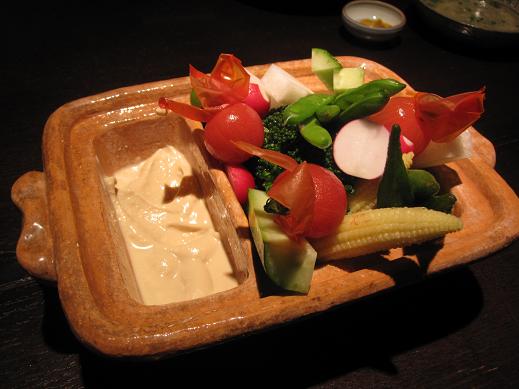 市ノ坐さんの豆腐ディップ (宮田さんと)_f0017696_9144490.jpg