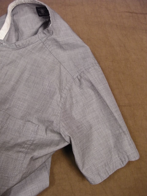 stand-collar h/s shirt ＜002＞_f0049745_14133396.jpg
