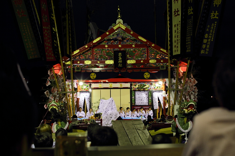 家島神社夏季祭礼(７)舞　夜の部_a0165631_22442186.jpg