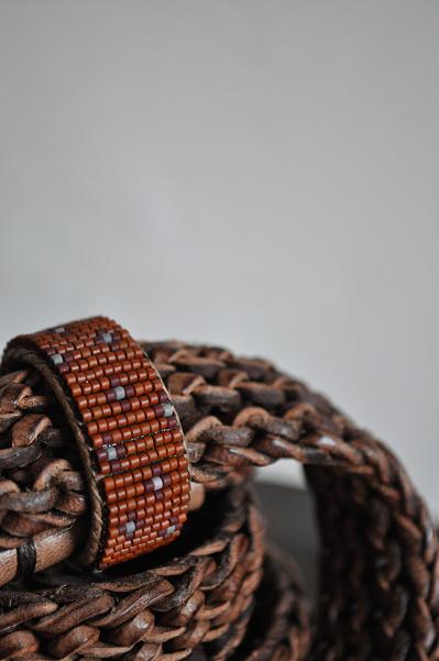 Bead Loom Leather Knit Belt_d0120442_10551825.jpg