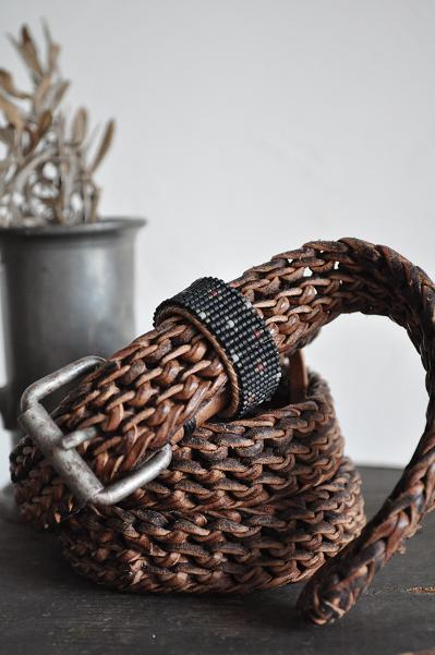 Bead Loom Leather Knit Belt_d0120442_10554873.jpg