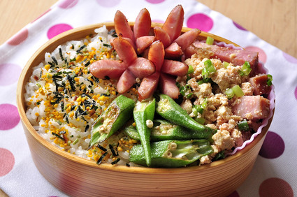 炒り明太豆腐とウインナー弁当_b0171098_7431594.jpg
