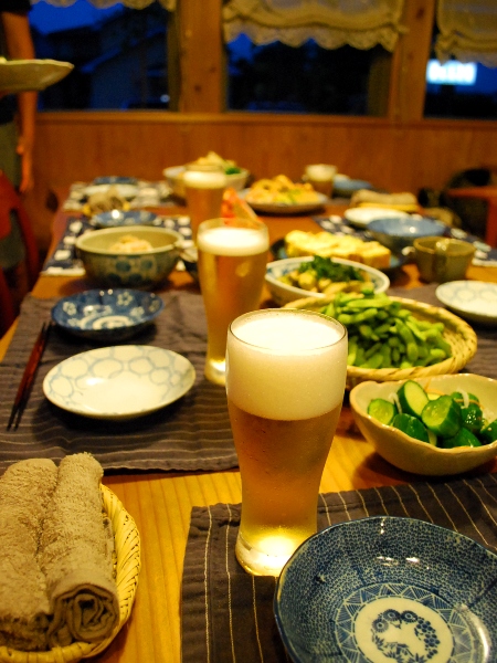 ビールで暑気祓い@えるさんち_c0177814_1444080.jpg