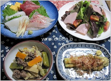 8月4日（水）お誕生日の晩御飯「馬肉鍋」_c0221169_2025098.jpg