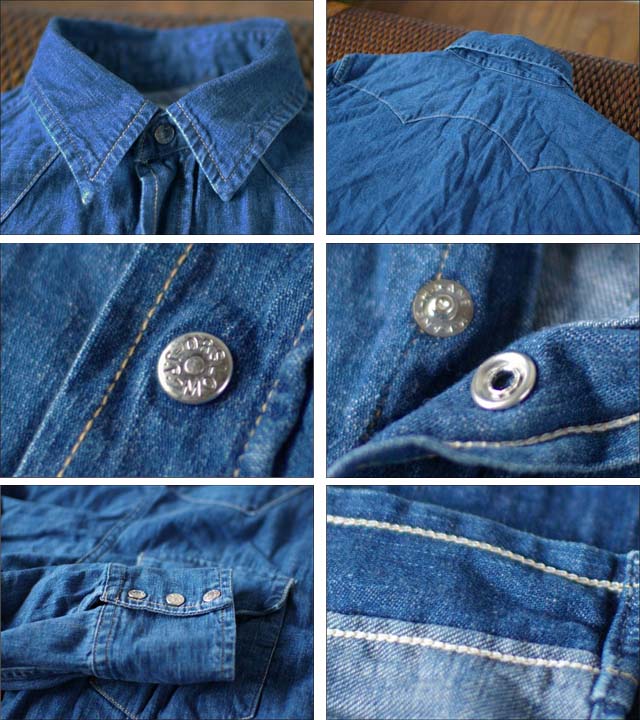 orslow [オアスロウ] WESTERN DENIM SHIRTS 6oz original denim