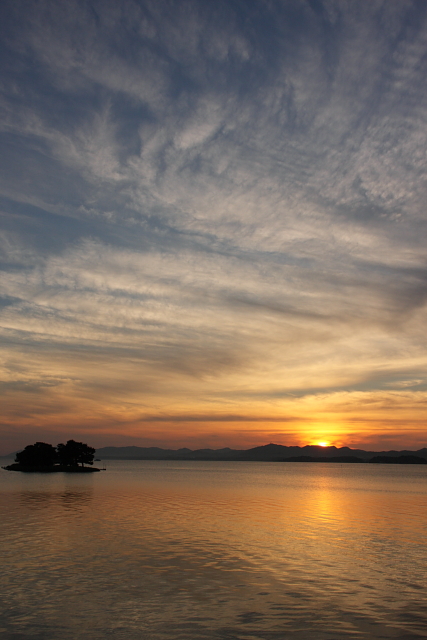 松江　　宍道湖夕景_b0061717_22204329.jpg