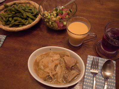 キャベツと豚肉の鍋蒸し煮。_b0135031_943236.jpg