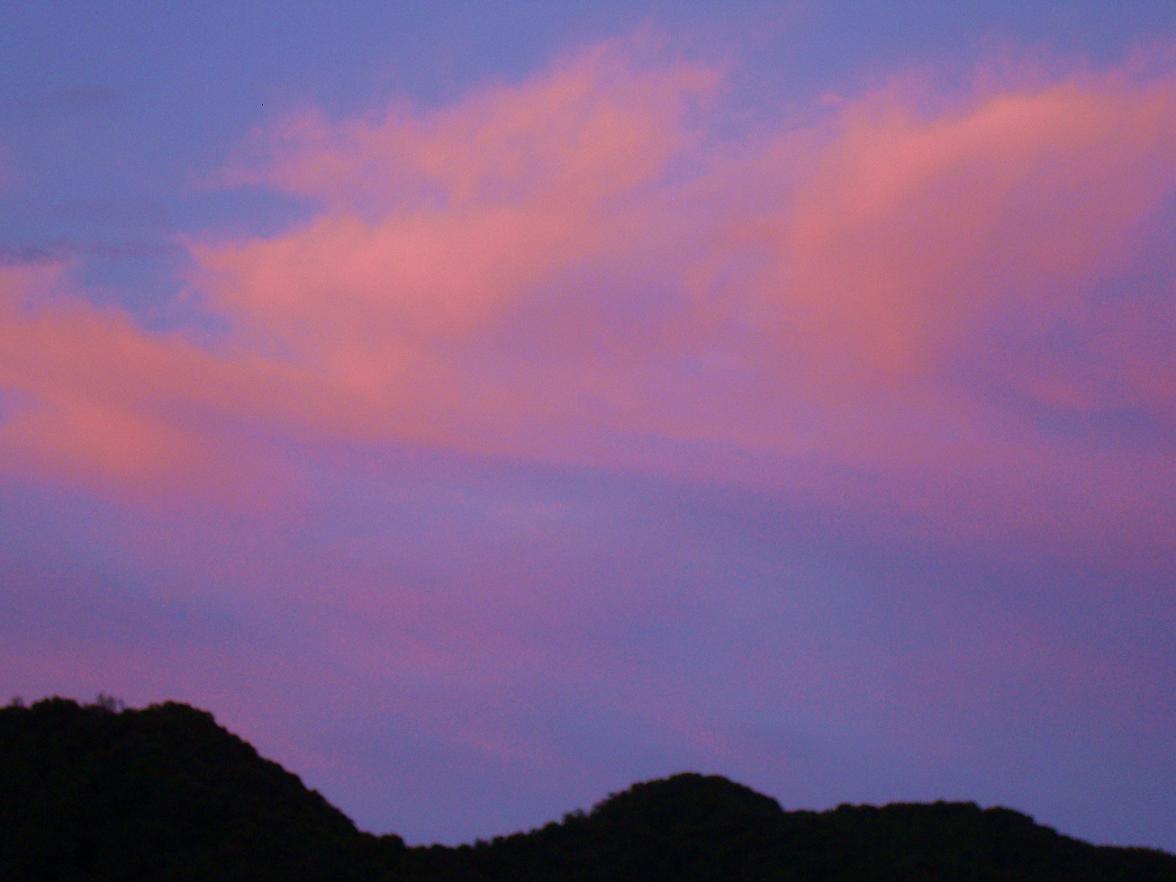 夕焼け雲 椿壽菴だより