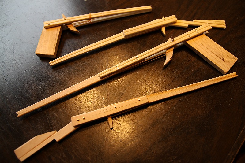 割り箸ゴム銃 そば屋のオヤジがやってみる Part２