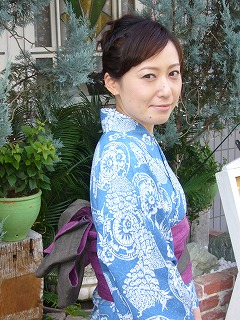 ブルーな浴衣とブルーなドレス_a0123703_20263713.jpg